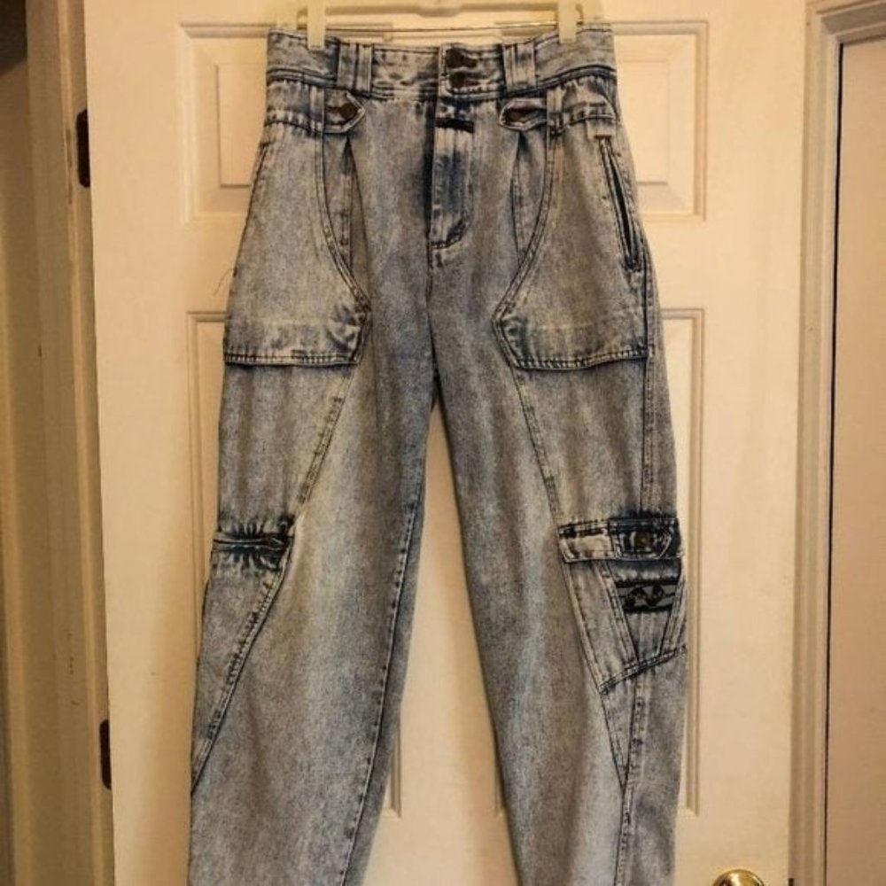 Mens multi pocket jeans size 32/34